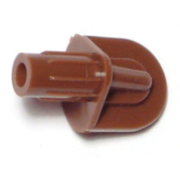 Midwest Fastener 1/4" x 1/2" Brown Plastic Fluted Shelf Pins 20PK 66227